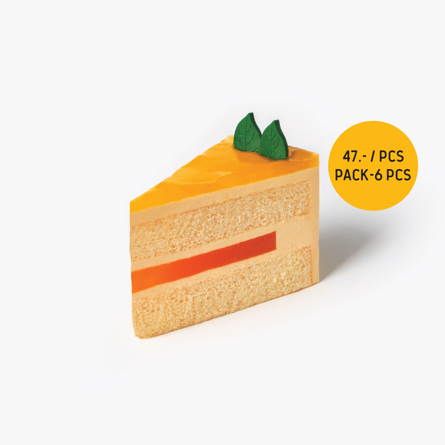 SYNOVA Mandarin Orange Mousse Cake (Pack)